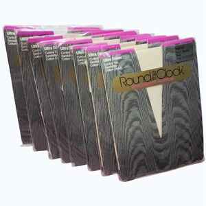 7 VTG Round The Clock Pantyhose Style 147 Size C Bone Control Top 7 Sealed